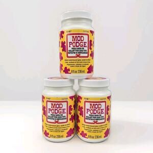 3 Pack Plaid Mod Podge Matte Puzzle Saver Sealer 8oz‎ Bottles CS27589